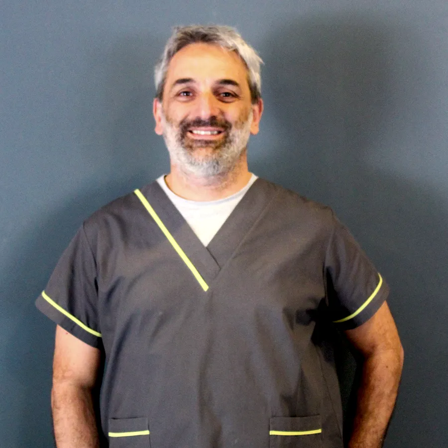 Fernando Polidori en el consultorio